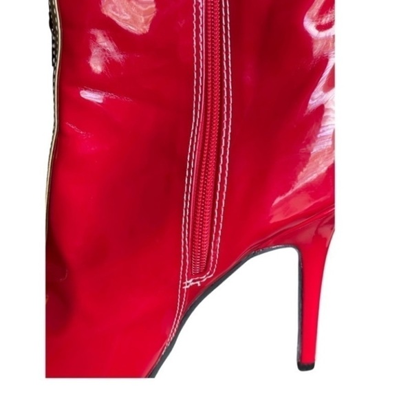 Costume Platform Boots-RED GOLD - Picture 6 of 16